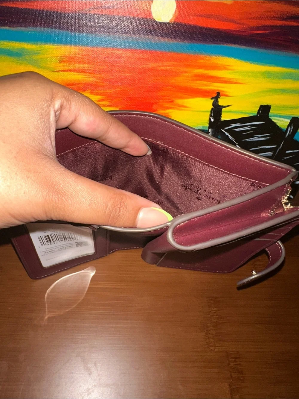 NWT Kate Spade Pink Floral Jacquard Continental Wallet